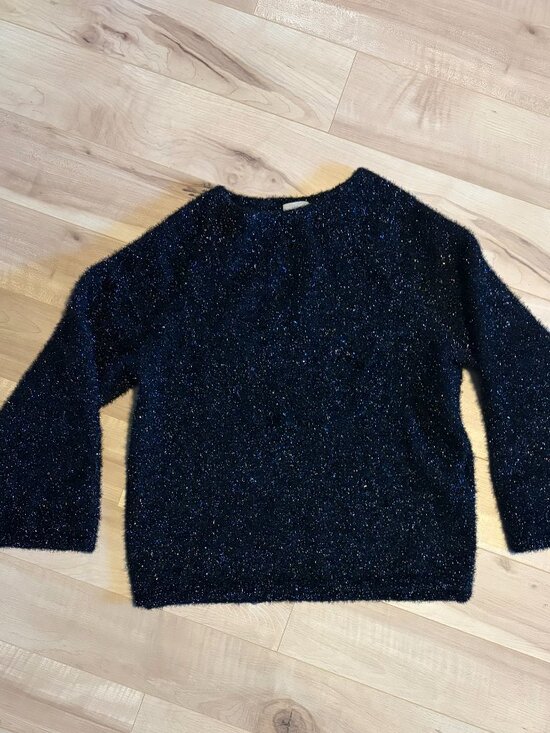 H&M Sweaters - H&M - Oversized Fuzzy black sweater with sparkles